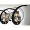 Maxim Lighting Curlicue 3-Light 30" Wide Black / Polished Nickel Vanity Light 35106CDBKPN - alternate 2